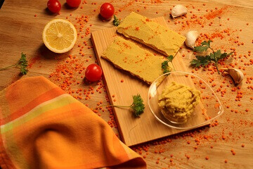 Red lentil cream with curry