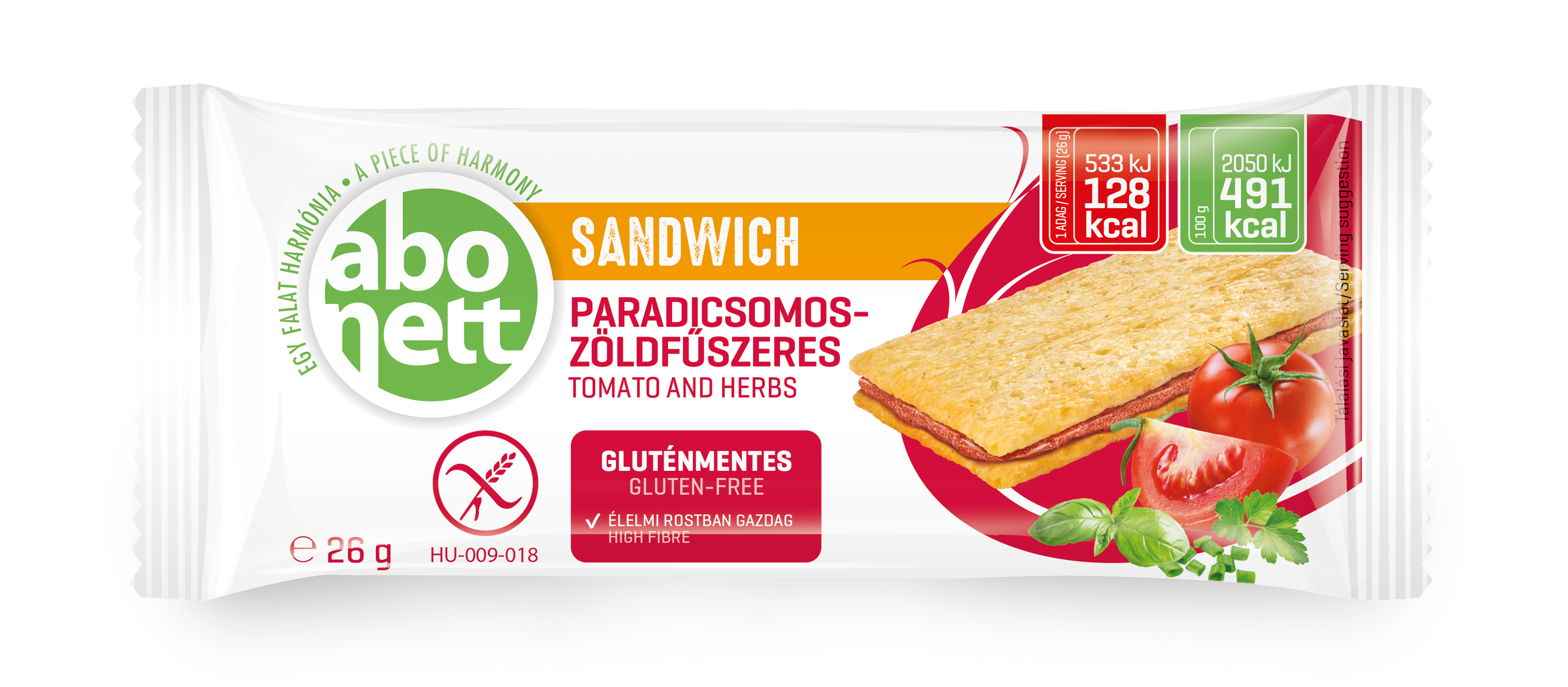 Paradicsomos-Zöldfűszeres szendvics